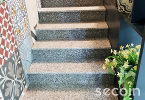 Terrazzo step